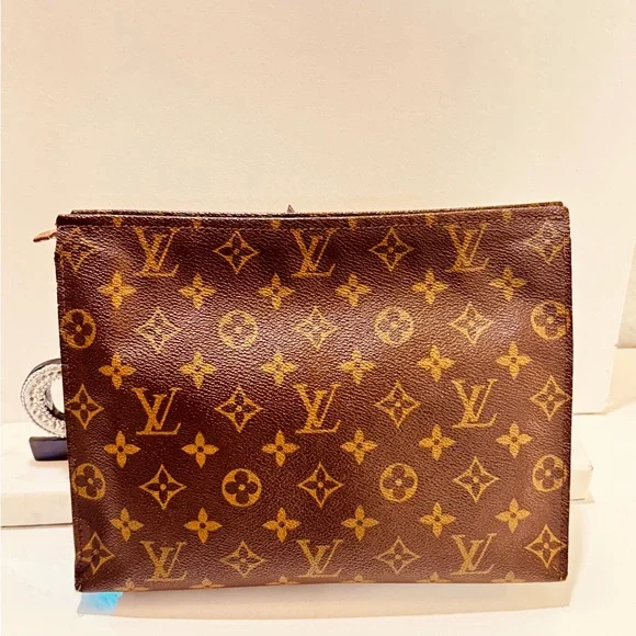 Louis Vuitton Monogram Cosmetics Brown Toiletry Bag - Picture 1 of 13